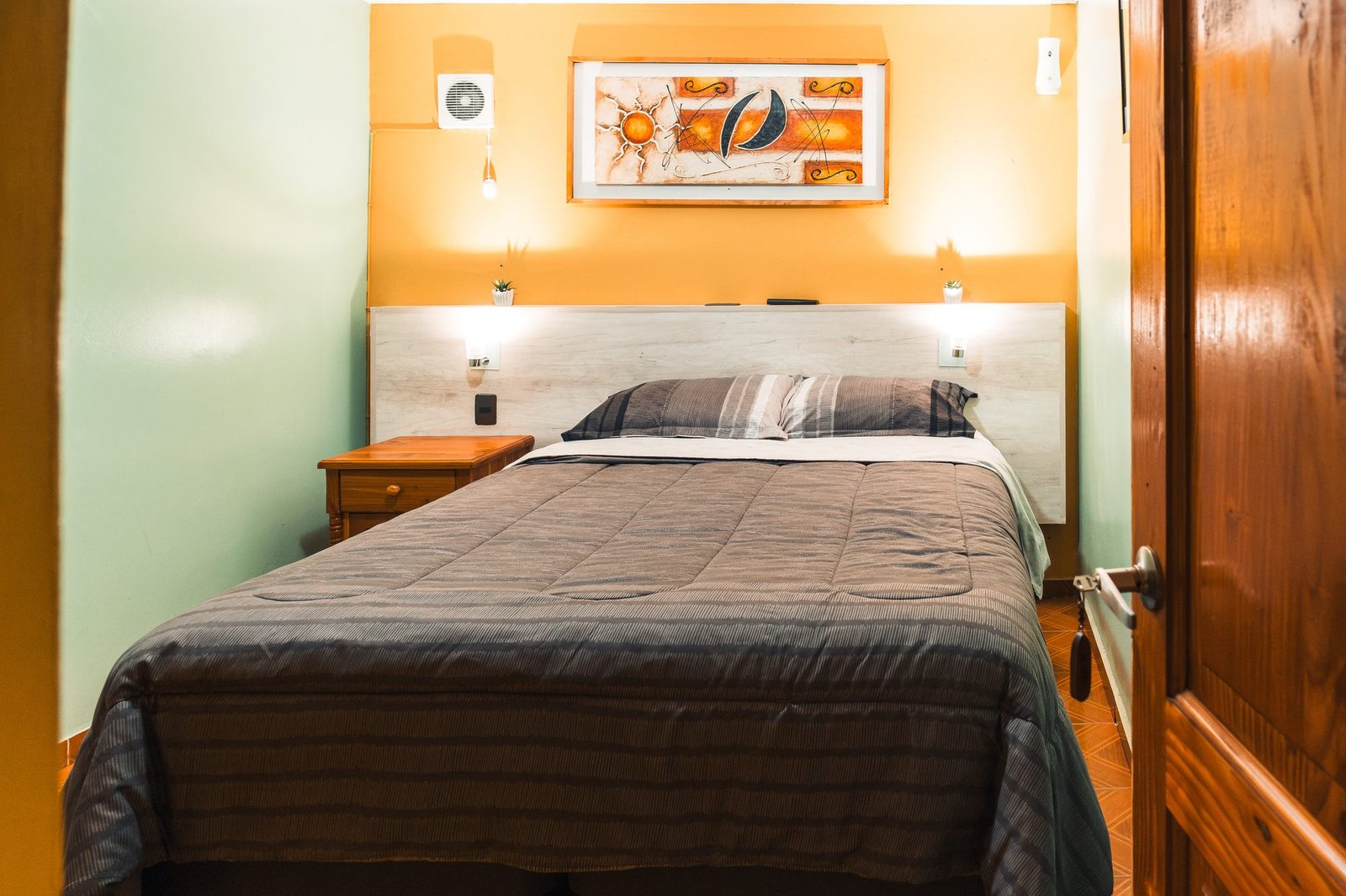 Habitación individual de Hostal Di Giorgio con cama de 2 plazas